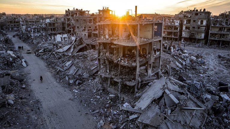 The ruins of Gaza