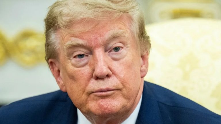 Close-up photo of Donald Trump looking directly into the camera.